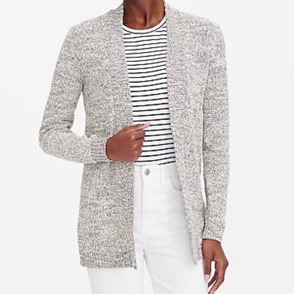 J. Crew Sweaters J Crew Marledcotton Open Cardigan Sweate Poshmark